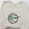 Basketball Embroidered Sweatshirt, NBA Embroidered Hoodie, Best Sports Gift Idea
