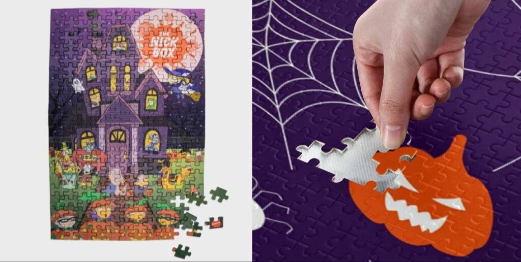 Halloween-themed puzzles