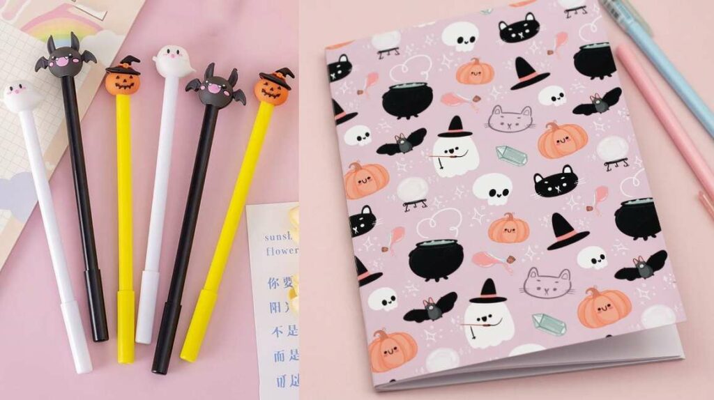 Halloween-themed stationery