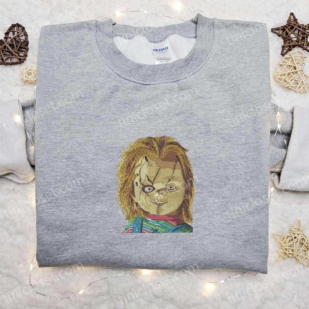 Chucky Embroidered Shirt Scary Halloween Embroidered Shirt Best Halloween Gifts for Family 4 1