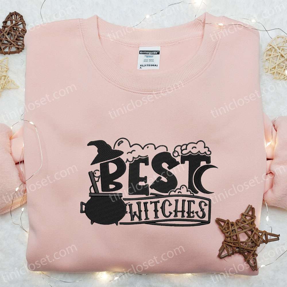 Best Witches Embroidered Shirt Halloween Embroidered Shirt Best Halloween Gifts for Family 2 1