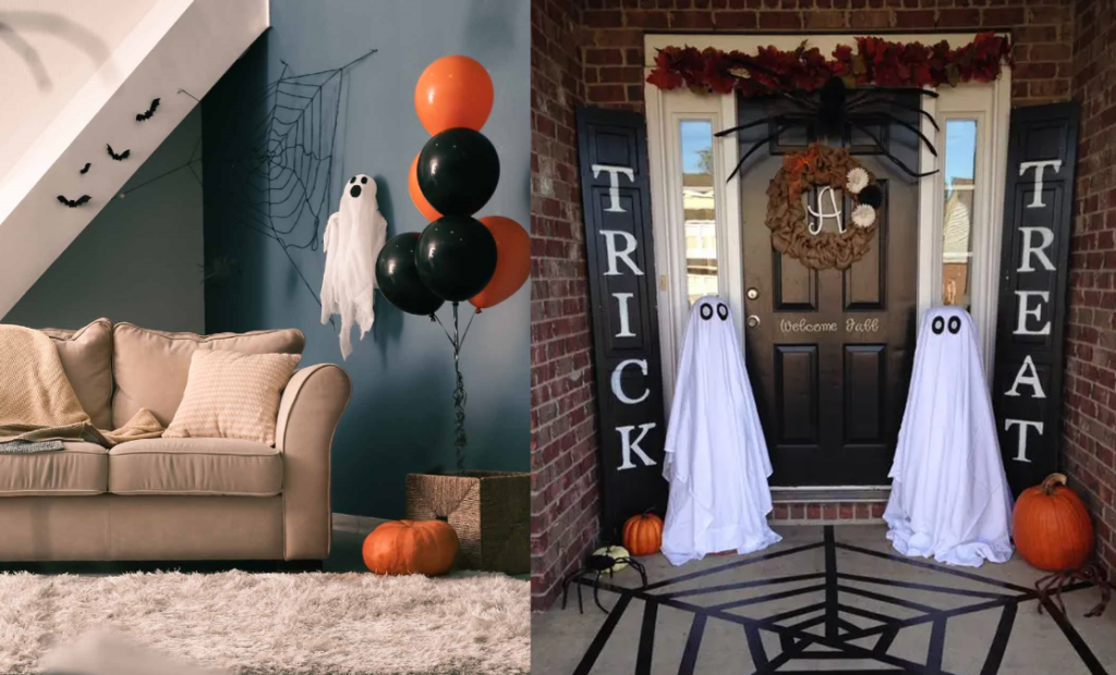 Ghost-themed decorations