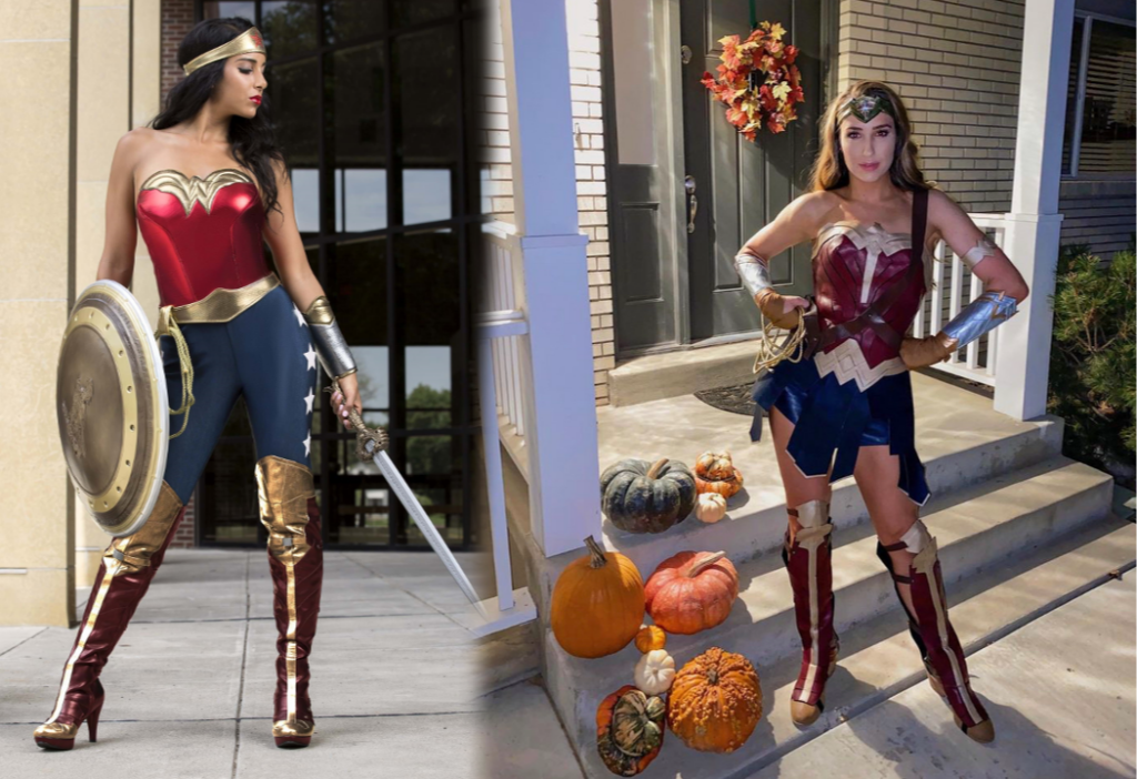 Powerful Wonder Woman costumes