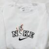 Nike x Olaf Cartoon Embroidered Hoodie, Christmas Embroidered Shirt, Nike Inspired Embroidered T-shirt