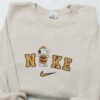 Snoopy Pumpkin Embroidered Shirt, Best Gifts for Halloween Lovers, Cozy Gifts For Girlfriend, Just Because Gift For Him