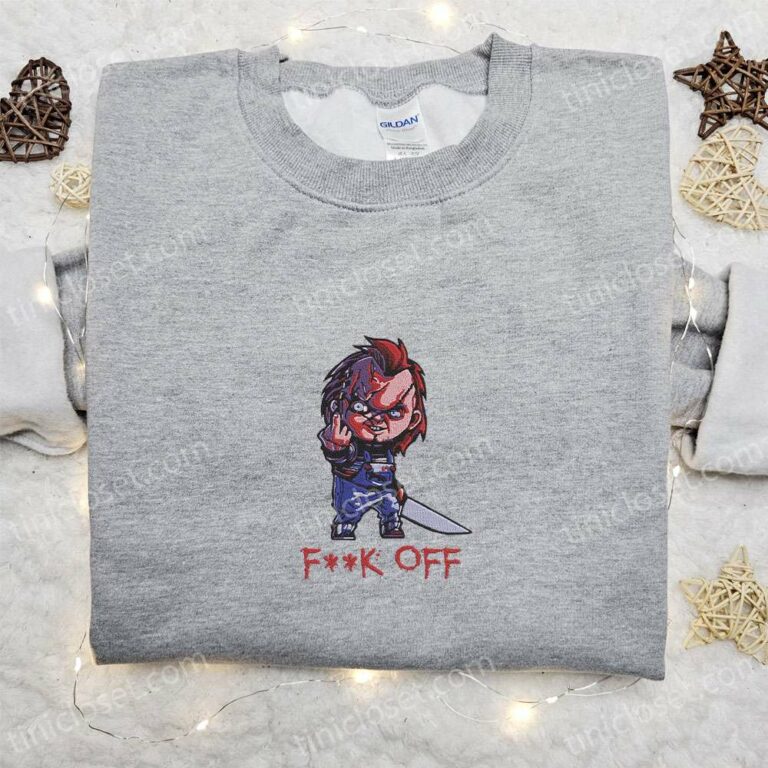 Fuck Off Embroidered Comfy Tee