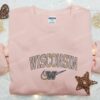 Wisconsin Badgers Embroidered Shirt, NCAA Embroidered Hoodie, Best Sports Gift Idea