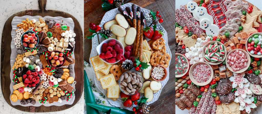 Super colorful festive dessert platters