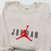 Jordan Embroidered Sweatshirt, NBA Embroidered Shirt, Best Sports Gift Idea