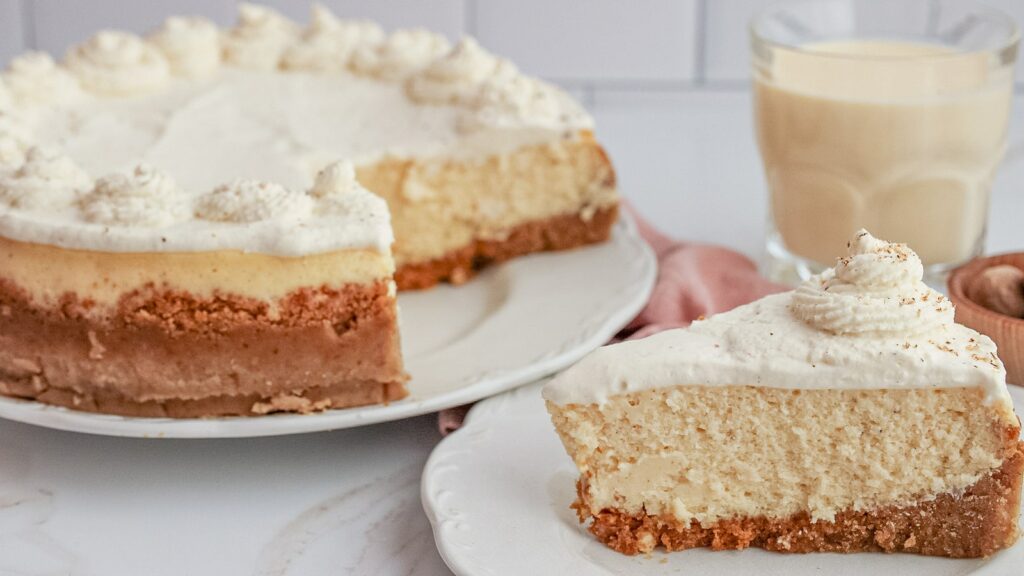 Eggnog cheesecake