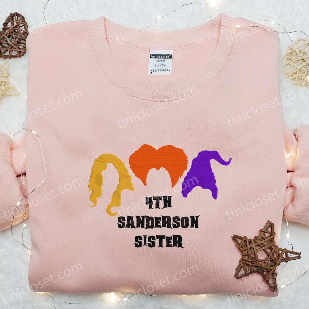 4th Sanderson Sisters Embroidered Sweatshirt Halloween Embroidered Shirt Best Gifts for Family 2