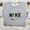 Xmas Grinch Hand Movie Embroidered Sweatshirt, Christmas Embroidered Shirt, Best Christmas Gift Ideas for Family