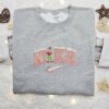 Grinch Snow Christmas Movie Embroidered Sweatshirt, Christmas Embroidered Shirt, Best Christmas Gift Ideas