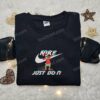 Grinch Swag Embroidered Sweatshirt, Christmas Movie Embroidered Shirt, Best Christmas Gift Ideas for Family