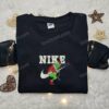 The Grinch Christmas Movie Embroidered Sweatshirt, Christmas Embroidered Shirt, Best Christmas Gift Ideas