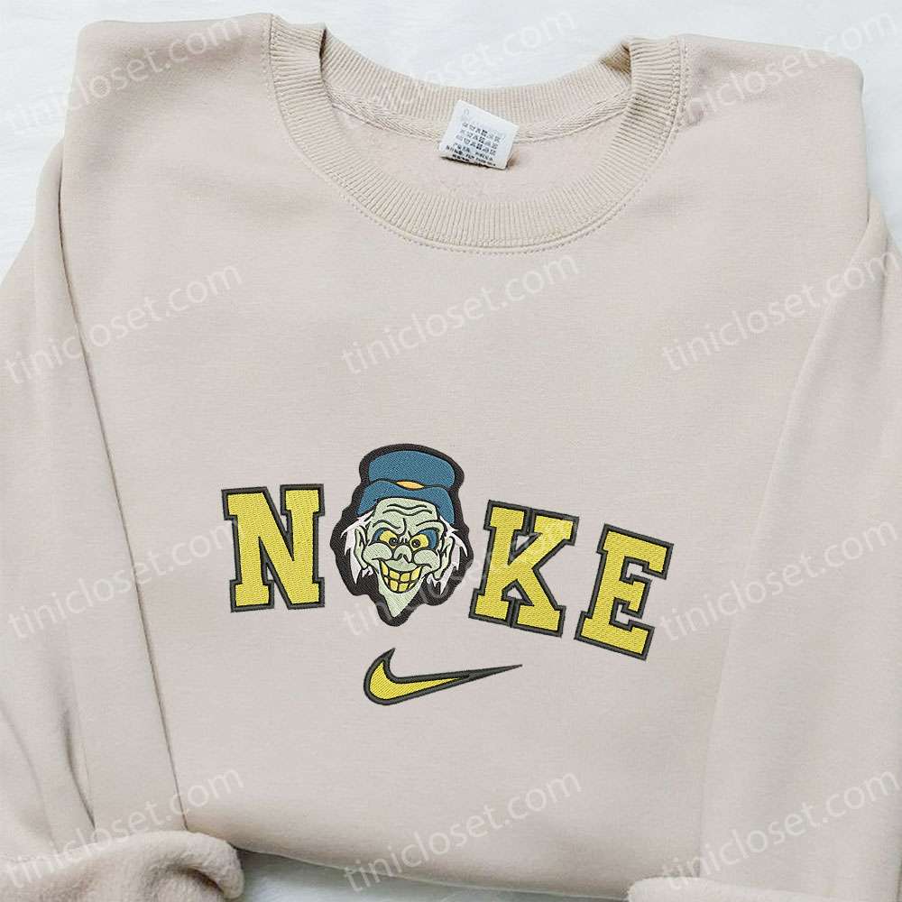 Nike x Haunted Mansion Face Embroidered Sweatshirt, Walt Disney Characters Embroidered Shirt, Best Halloween Gift Ideas