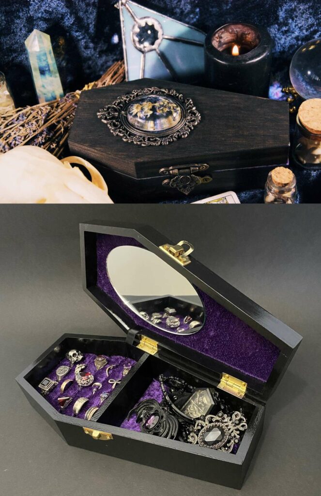 Coffin jewelry box