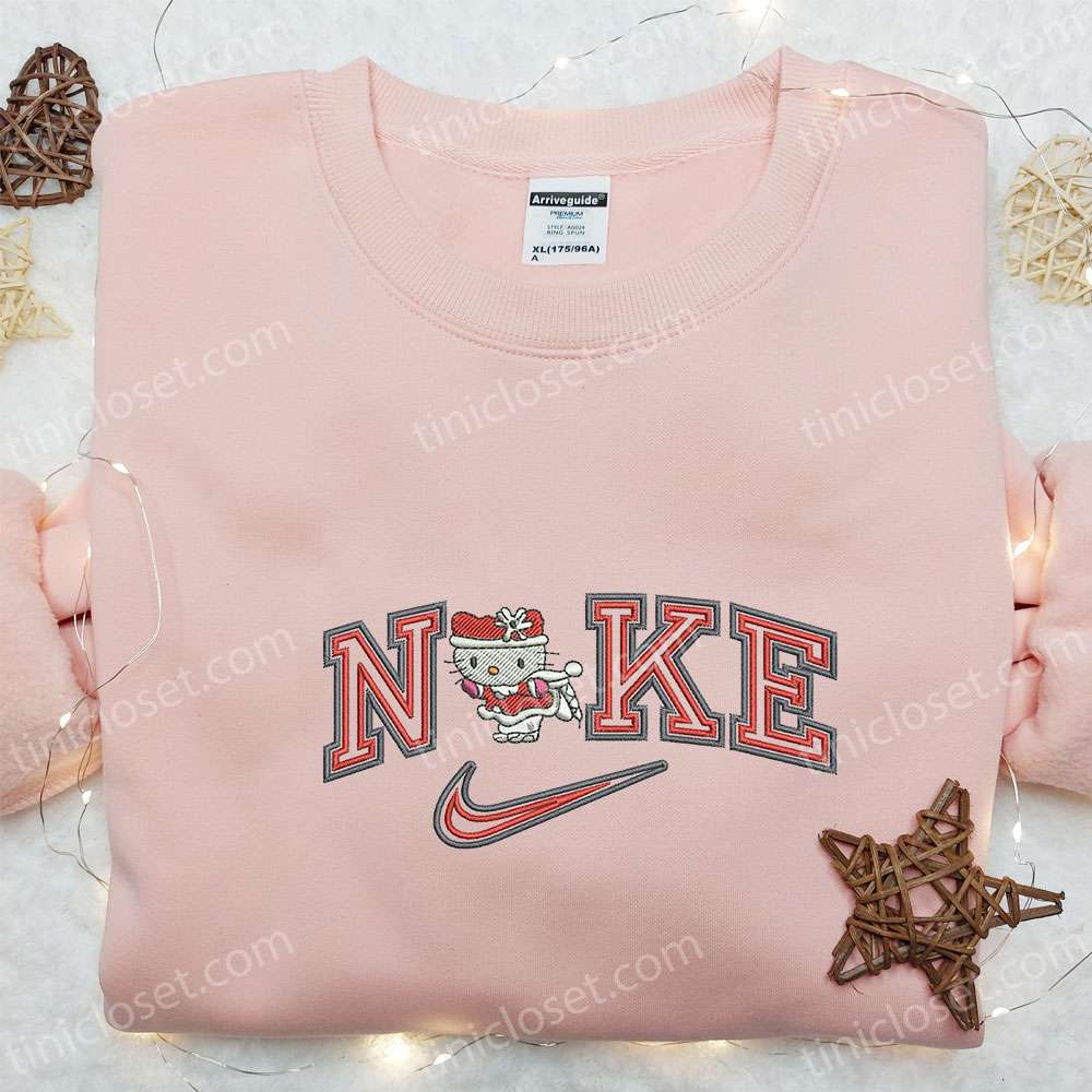 Gifting Glamour: 20 Spectacular Christmas Gift Ideas for Beauty Gurus 24 Hello Kitty Xmas x Nike Cartoon Embroidered Sweatshirt Hello Kitty Embroidered Shirt Nike Inspired Embroidered Shirt 2