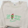 Christmas Baby Grinch Embroidered Sweatshirt, Movie Christmas Embroidered Shirt, Best Christmas Gift Ideas