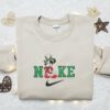 Christmas Elegant Mickey Mouse Embroidered Sweatshirt, Movie Christmas Embroidered Shirt, Best Christmas Gift Ideas