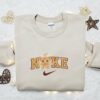 Christmas Gingerbread Stitch Embroidered Sweatshirt, Movie Christmas Embroidered Shirt, Best Christmas Gift Ideas