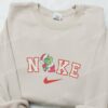 Christmas Grinch Santa Embroidered Sweatshirt, Movie Christmas Embroidered Shirt, Best Christmas Gift Ideas