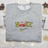 Christmas Lightning McQueen Car Embroidered Sweatshirt, Movie Christmas Embroidered Shirt, Best Christmas Gift Ideas