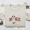 Christmas Snowman Mickey Embroidered Sweatshirt, Christmas Embroidered Shirt, Best Christmas Gift Ideas
