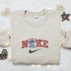Christmas Stitch Candy Cane Embroidered Sweatshirt, Christmas Embroidered Shirt, Best Christmas Gift Ideas