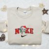 Christmas Stitch Jason Voorhees Embroidered Sweatshirt, Movie Christmas Embroidered Shirt, Best Christmas Gift Ideas