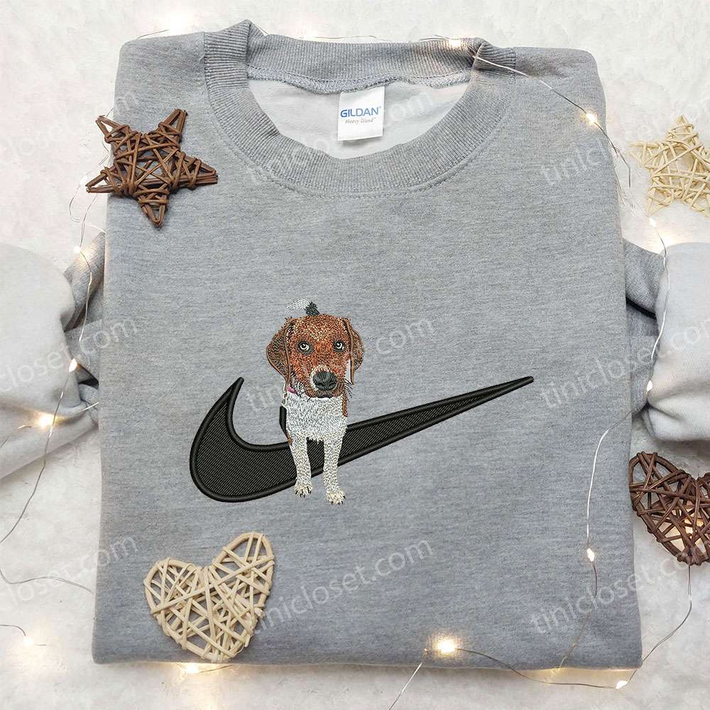 Beagle Dog x Nike Embroidered Shirt Animal Embroidered Shirt Custom Nike Embroidered Shirt 2