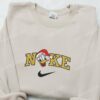 Donald Duck Head Christmas Disney Embroidered Sweatshirt, Cartoon Christmas Embroidered Shirt, Best Christmas Gift Ideas