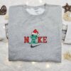 Scrump Christmas Hat Embroidered Sweatshirt, Cartoon Christmas Embroidered Shirt, Best Christmas Gift Ideas