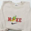 Pluto Xmas Wreath Embroidered Sweatshirt, Disney Characters Embroidered Shirt, Best Christmas Gift