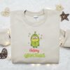 Minion Merry Grinchmas Embroidered Sweatshirt, Christmas Embroidered Shirt, Best Holiday Gift Ideas