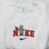 Nike x Christmas Jack Skellington Embroidered Sweatshirt, The Nightmare Before Christmas Embroidered Hoodie, Nike Inspired Embroidered T-shirt