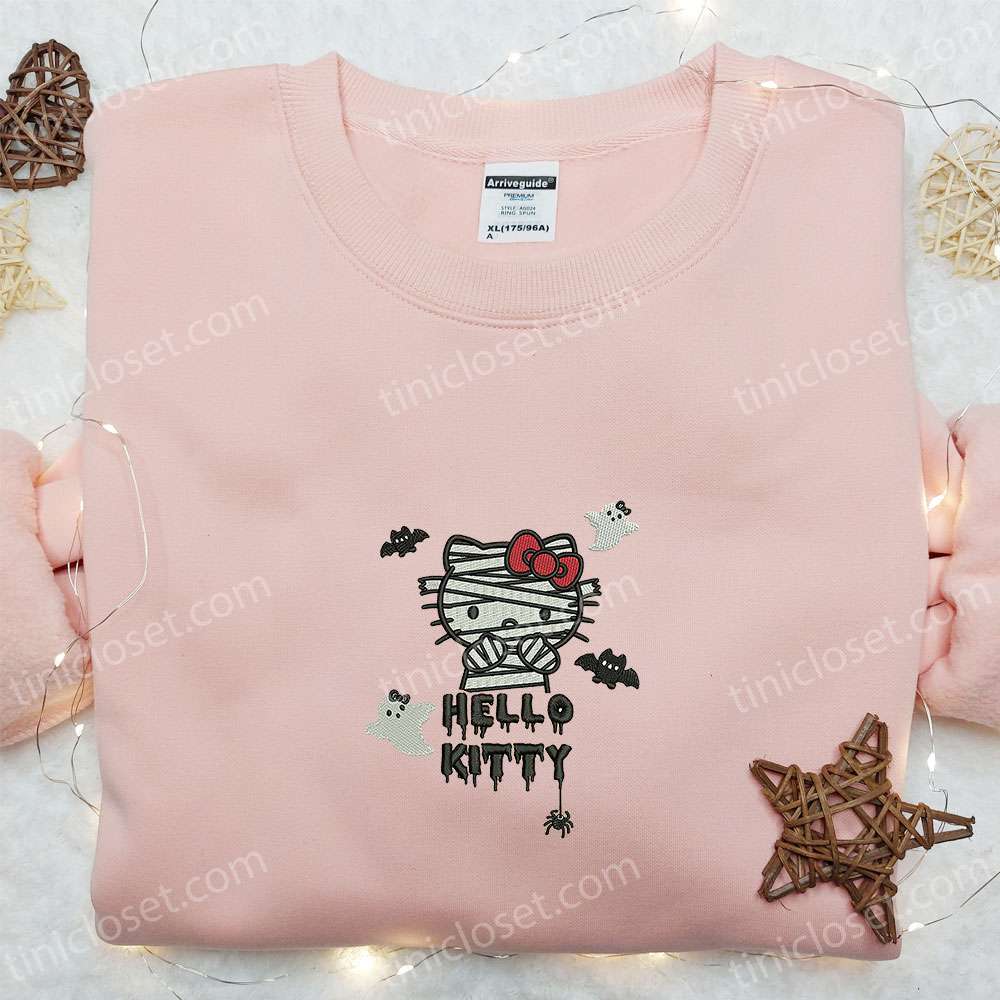 Hello Kitty Halloween Embroidered Sweatshirt Halloween Embroidered Shirt Best Halloween Gifts for Friends and Family 2