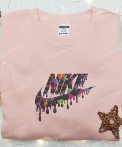 Nike x Vintage Colors Embroidered Sweatshirt Nike Inspired Embroidered Shirt Best Gift Ideas For All Occasions 4