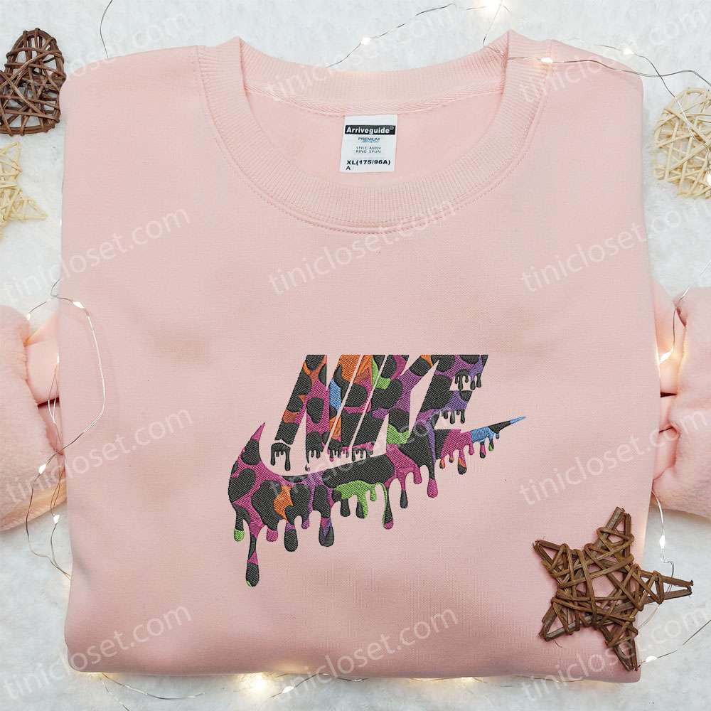 Nike x Vintage Colors Embroidered Sweatshirt, Nike Inspired Embroidered Shirt, Best Gift Ideas For All Occasions