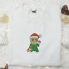 Sam Trick Or Treat Christmas Hat Embroidered Shirt, Christmas Embroidered Hoodie, Best Halloween Gift Ideas