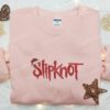 Slipknot Xmas Embroidered T-shirt, Christmas Embroidered Hoodie, Best Christmas Gift Ideas For Family