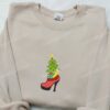 Christmas Ornaments Embroidered Shirt, Christmas Embroidered Hoodie, Best Gifts For Family
