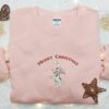 Dalmatian With Bone Merry Christmas Embroidered Shirt, Disney Characters Embroidered Hoodie, Best Christmas Gifts For Family