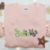 Grinch Believe Embroidered Shirt, Christmas Embroidered Hoodie, Best Gifts For Family