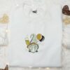 Happy New Year Gnome Embroidered Shirt, Christmas Embroidered Hoodie, Best Gifts For Family