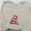 Jack Skellington Hot Chocolate Embroidered Shirt, The Nightmare Before Christmas Embroidered Hoodie, Christmas Embroidered Shirt
