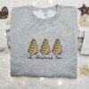 Oh Christmas Tree Gingerbread Embroidered Shirt, Christmas Embroidered Hoodie, Best Gifts For Family