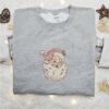 Pink Santa Claus Embroidered Shirt, Christmas Embroidered Hoodie, Best Gifts For Family