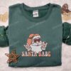 Santa Babe Embroidered Shirt, Retro Christmas Embroidered Hoodie, Best Gifts For Family