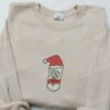Santa Claus Drink Every Merry Berry Embroidered Shirt, Christmas Embroidered Hoodie, Best Gifts For Family